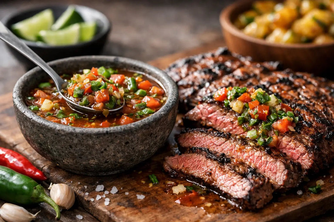 Salsa gourmet para carne asada que cambia todo - Salsas Trucho