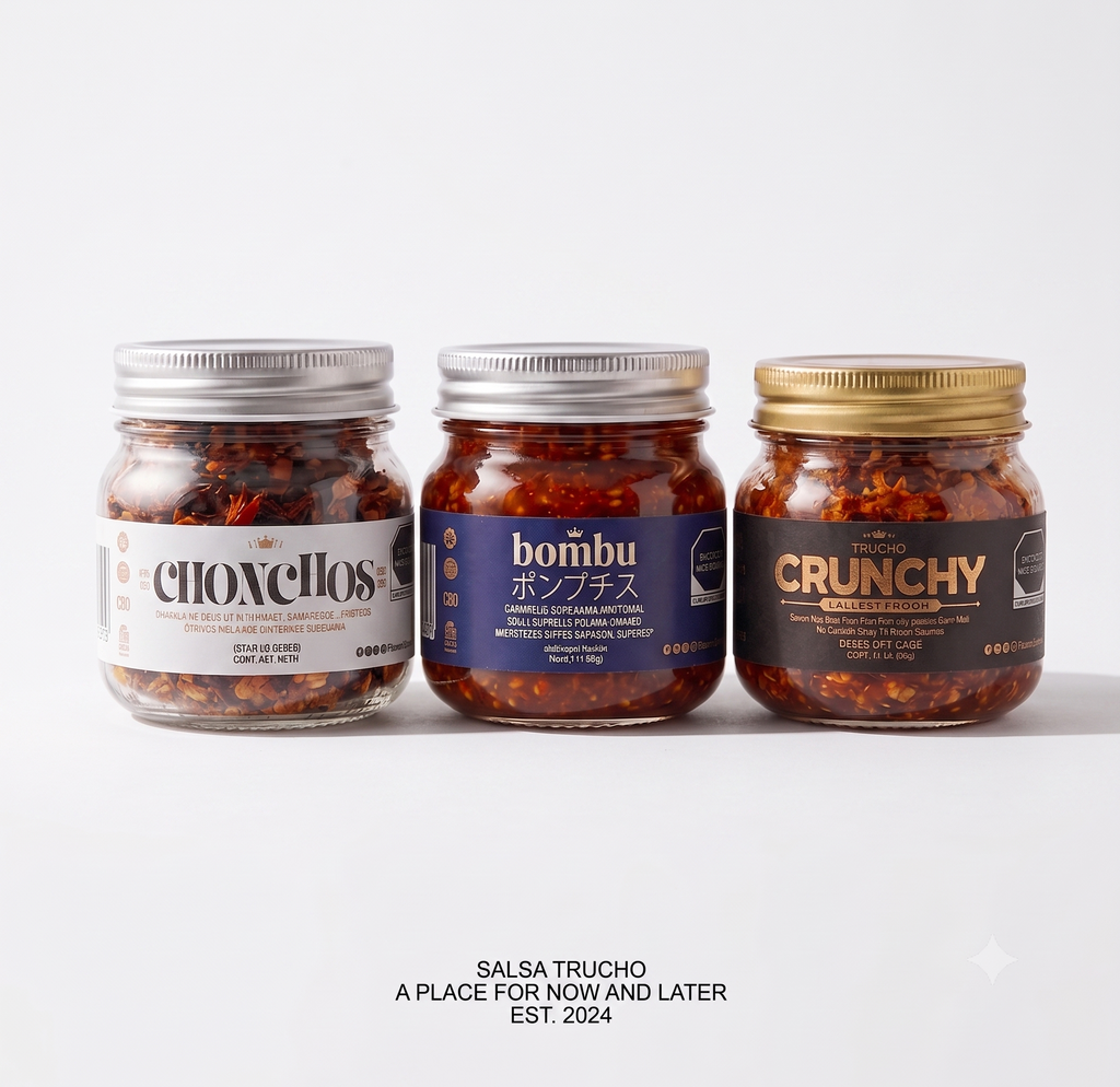 Gourmet Bundle Trucho 3 | Kit 3 Salsas Artesanales Premium | Chonchos, Crunchy & Bombu