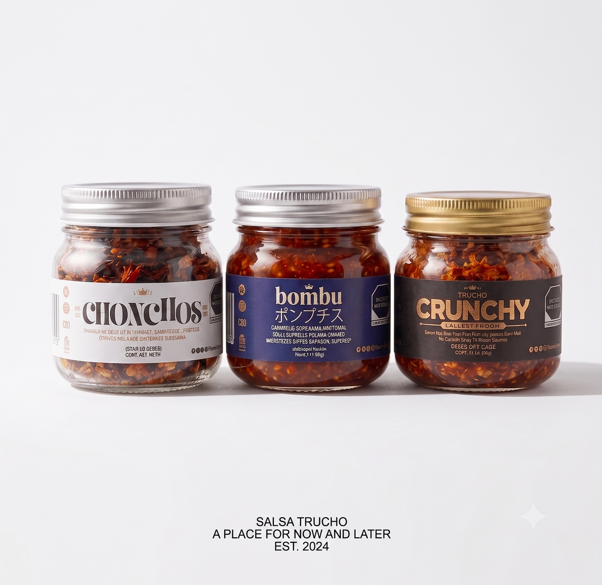 Gourmet Bundle Trucho 3 | Kit 3 Salsas Artesanales Premium | Chonchos, Crunchy & Bombu