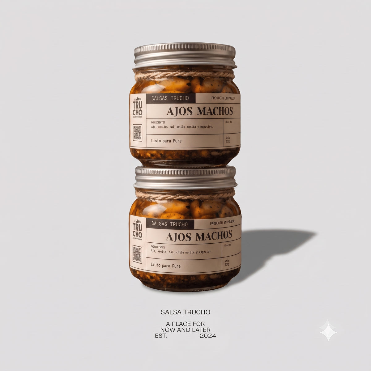 Ajos Machos Salsa Macha Chile Morita 2 piezas | Premium Artesanal