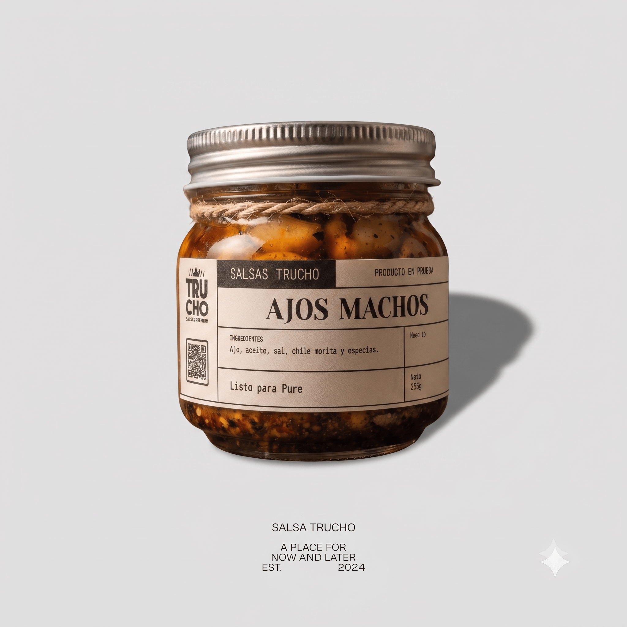Ajos Machos Salsa Macha Chile Morita | Premium Artesanal - Salsas Trucho