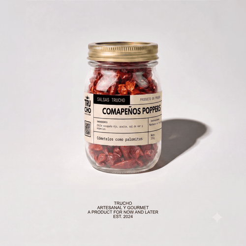 Comapeño Palomitas | Chiles de Comapa (VER) Ajo, Especias & Sal de Mar | Chiles raros - Salsas Trucho