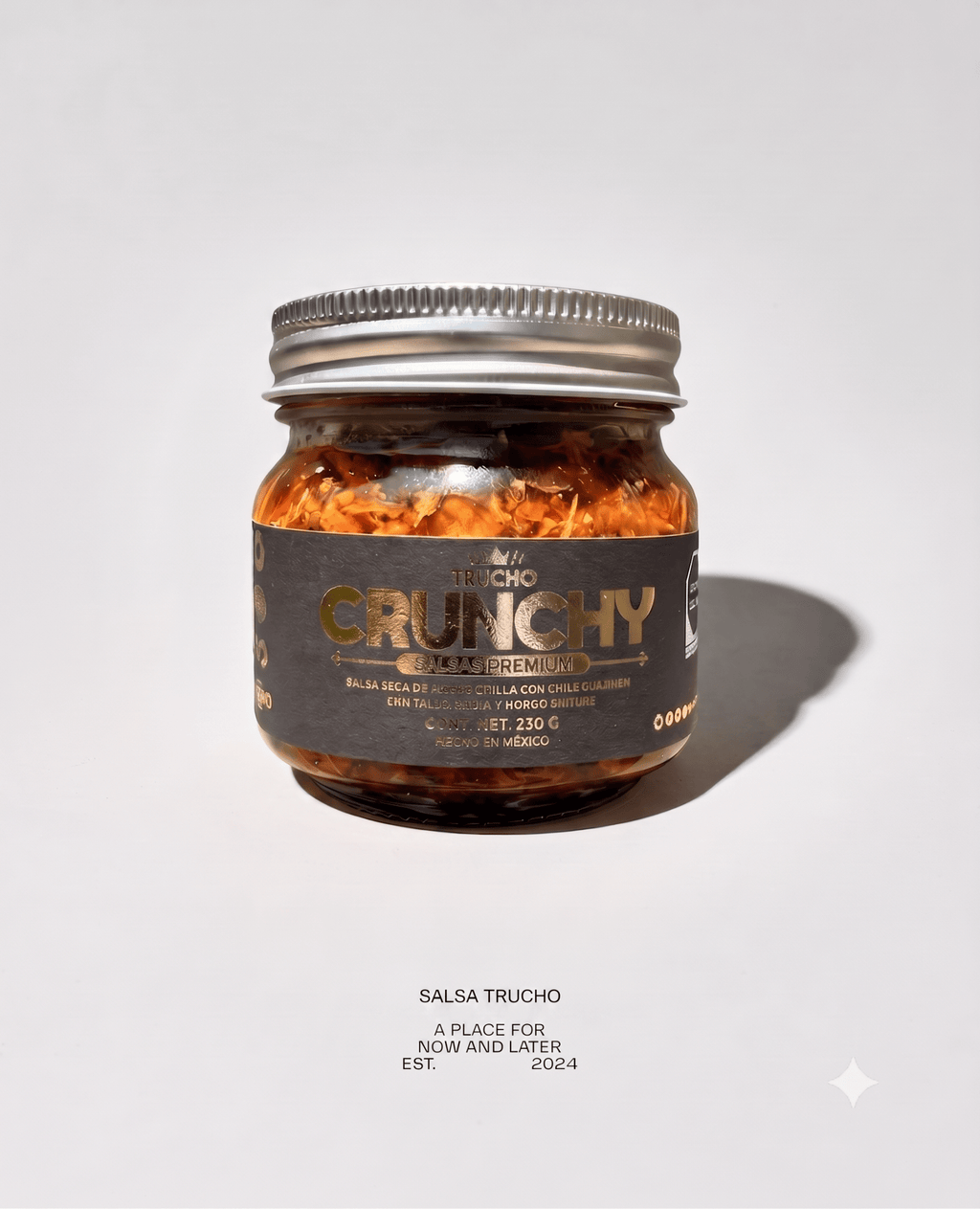 Crunchy Trucho Chiltepin | Picante Leve Crujiente y Trufada - Salsas Trucho