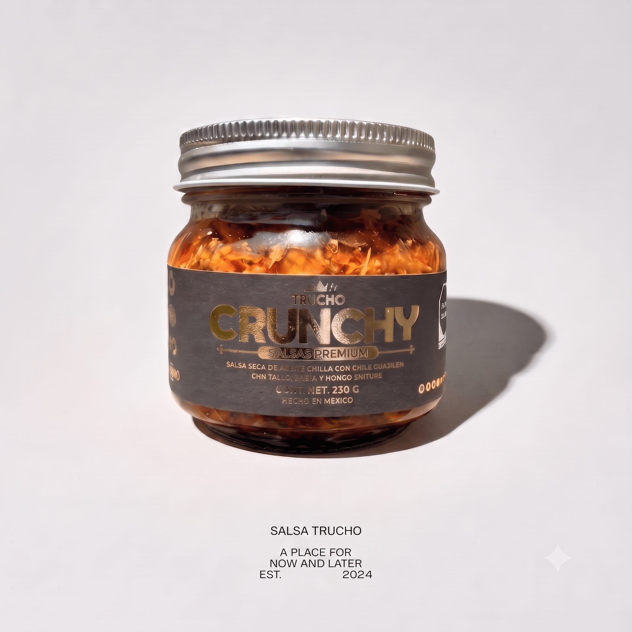 Crunchy Trucho Chiltepin | Picante Leve Crujiente y Trufada - Salsas Trucho