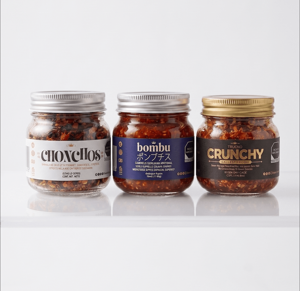 Gourmet Bundle Trucho 3 | Kit 3 Salsas Artesanales Premium | Conchos, Crunchy & Bombu - Salsas Trucho