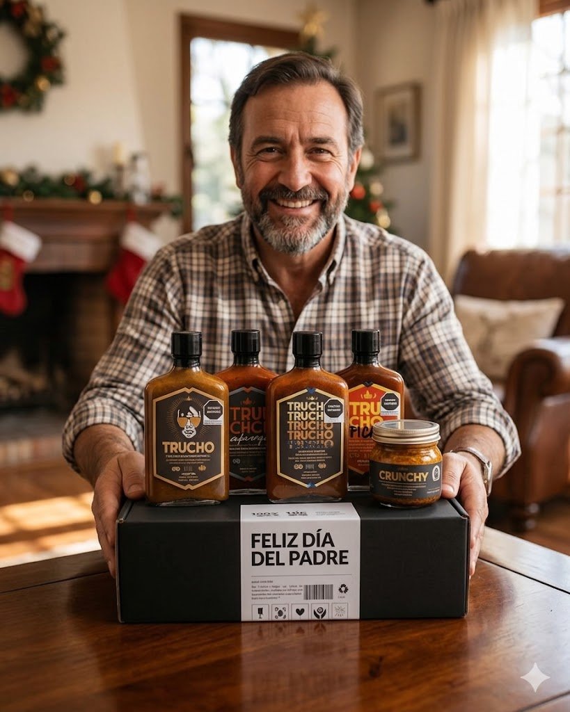 Regalo Día del Padre | Caja de Regalo | Kit 5 Salsas Premium Artesanales - Salsas Trucho