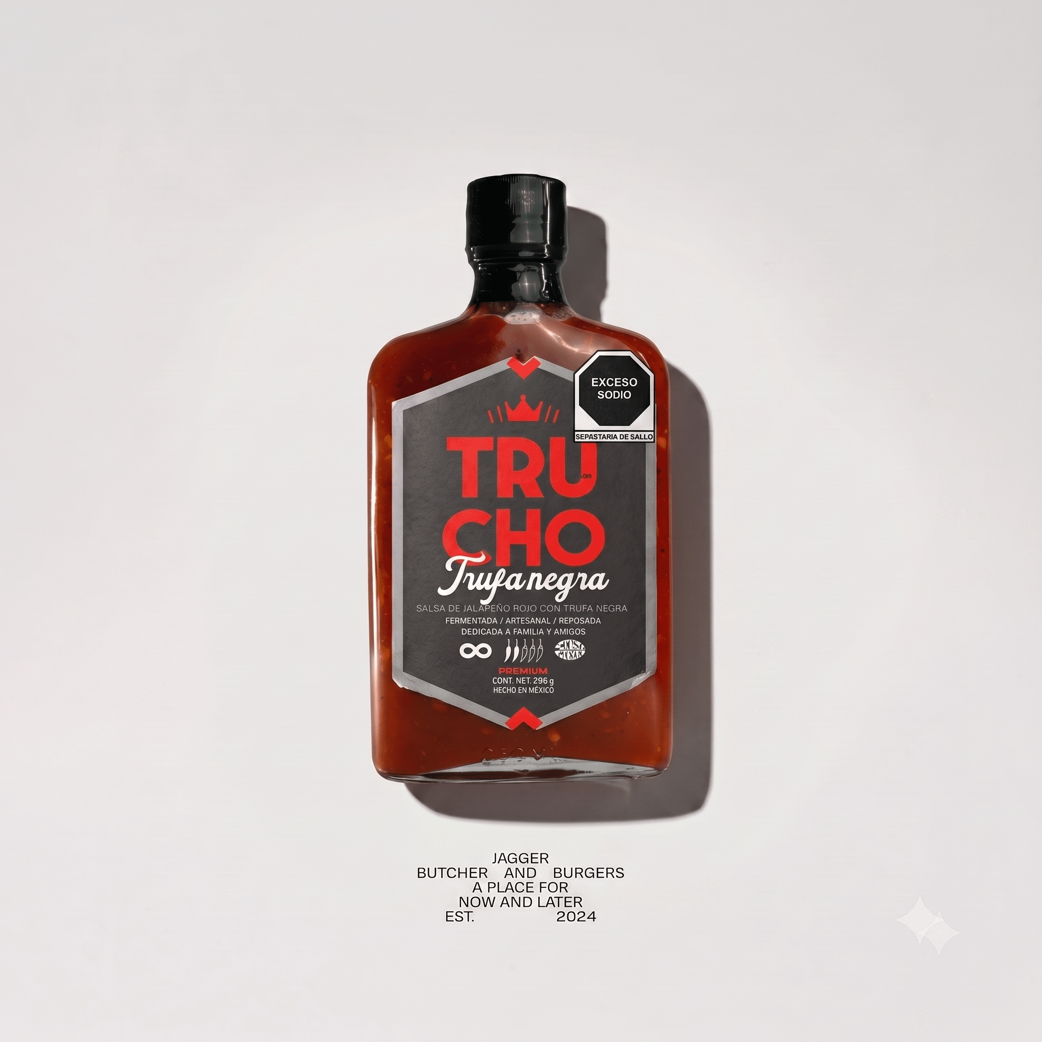 Salsa Clásica Trufada Jalapeño Rojo | Premium Gourmet Trufa Negra - Salsas Trucho